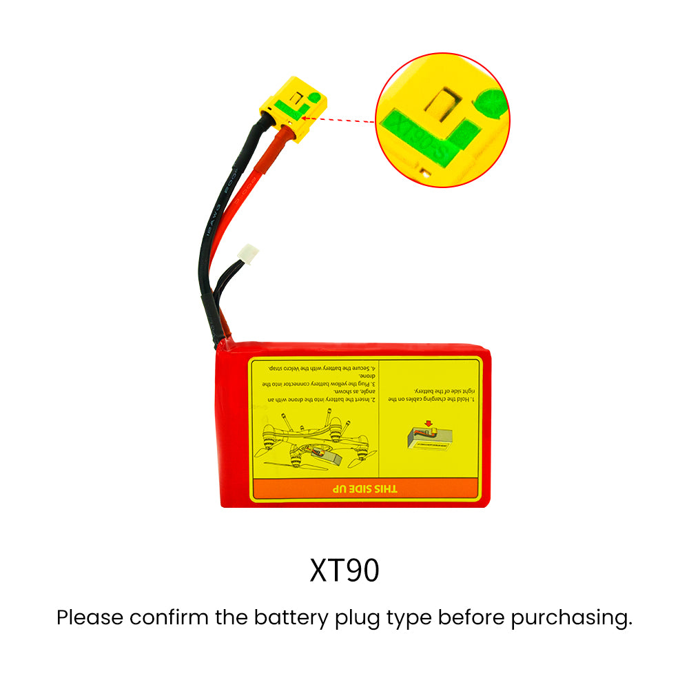 Fisherman FD1 4S LiHV 6500mAh 98.8Wh XT90 Connector Type Flight Battery - Swellpro Store