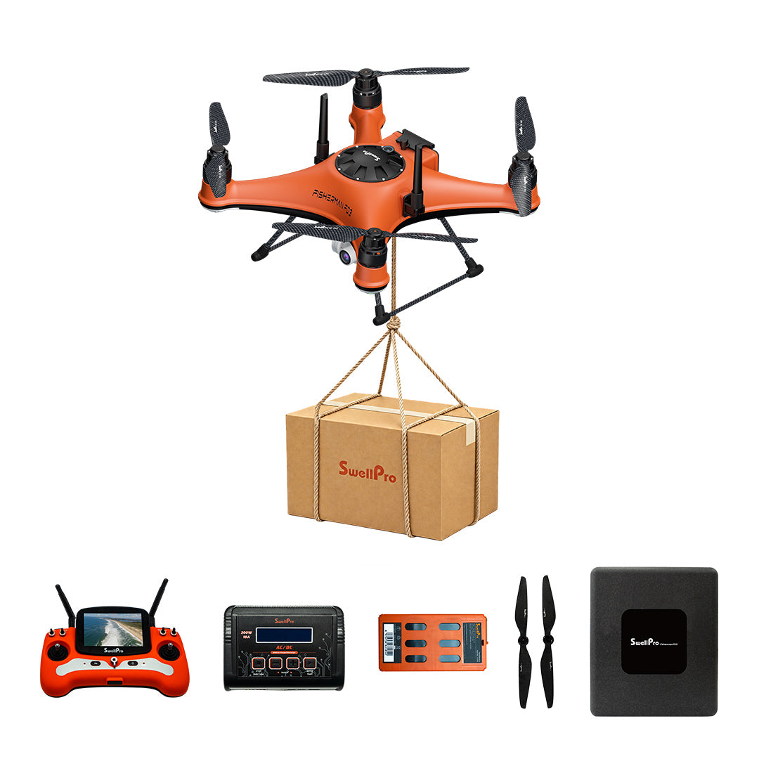 Dron de reparto SwellPro FD2 con capacidad de carga útil de 3,6 kg